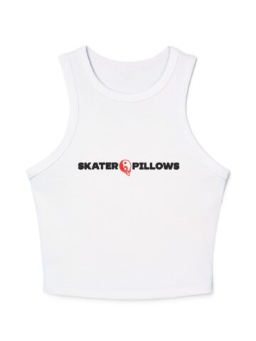 Skater Pillows Micro Rib Racer Tank Top