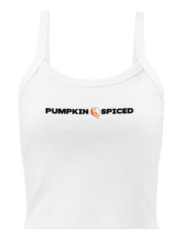 pumpkin micro-rib tank top